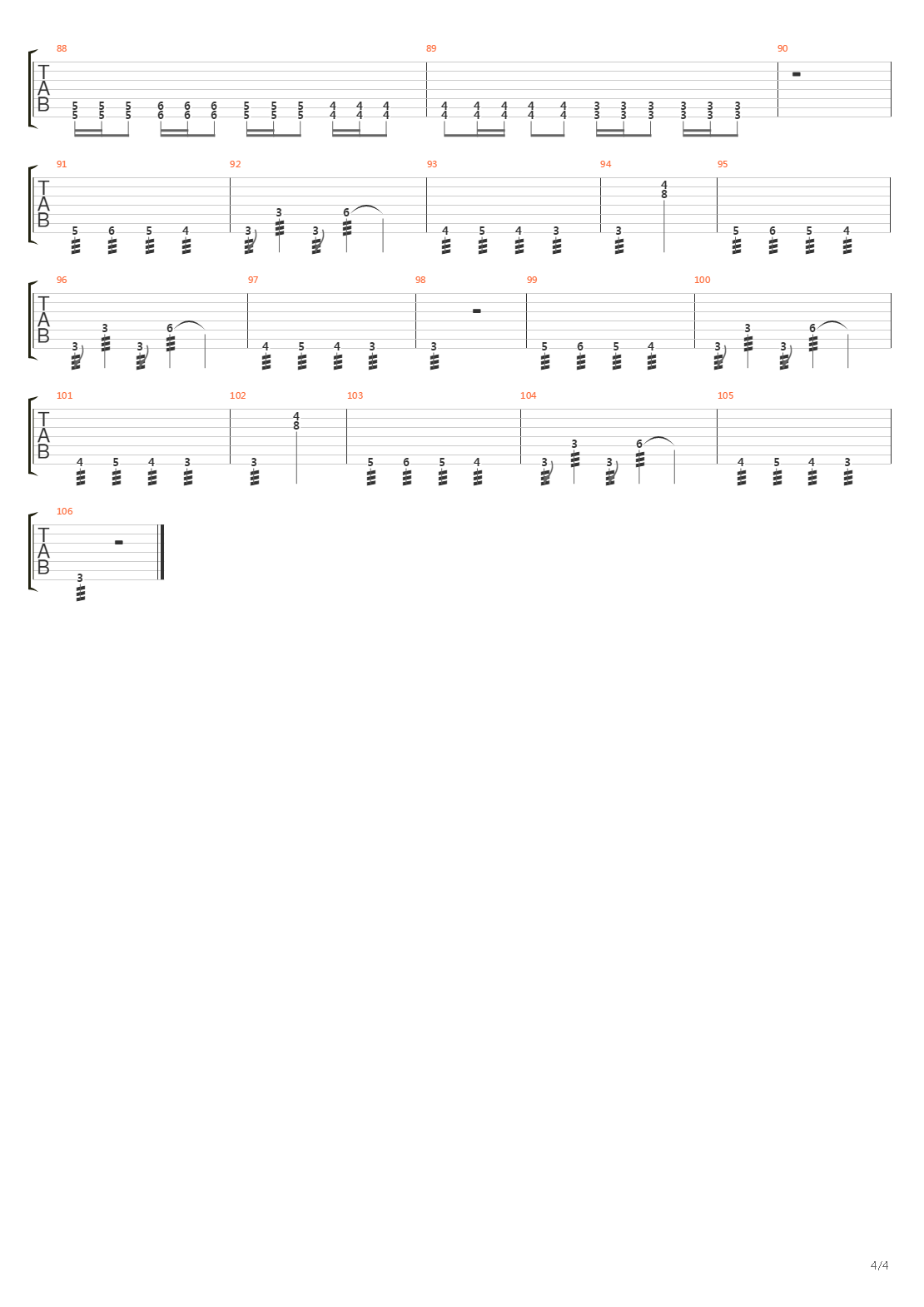 Disillusion In A Discordant System吉他谱