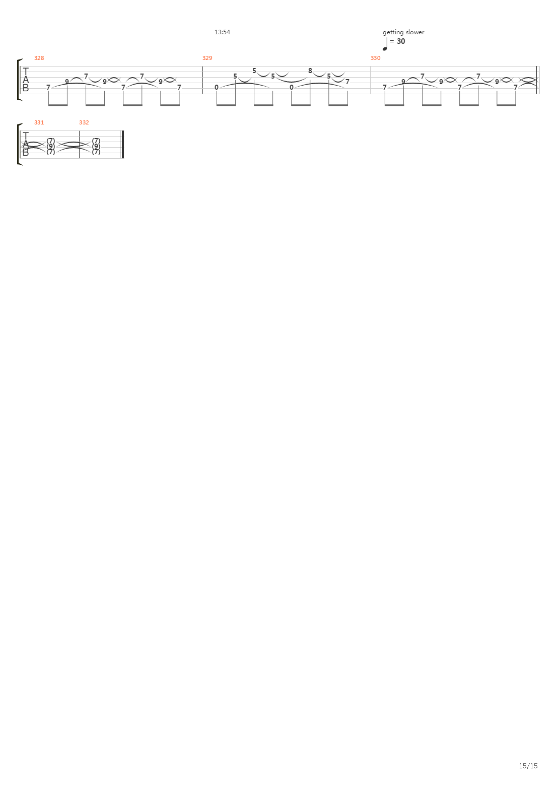 The Clearcut吉他谱