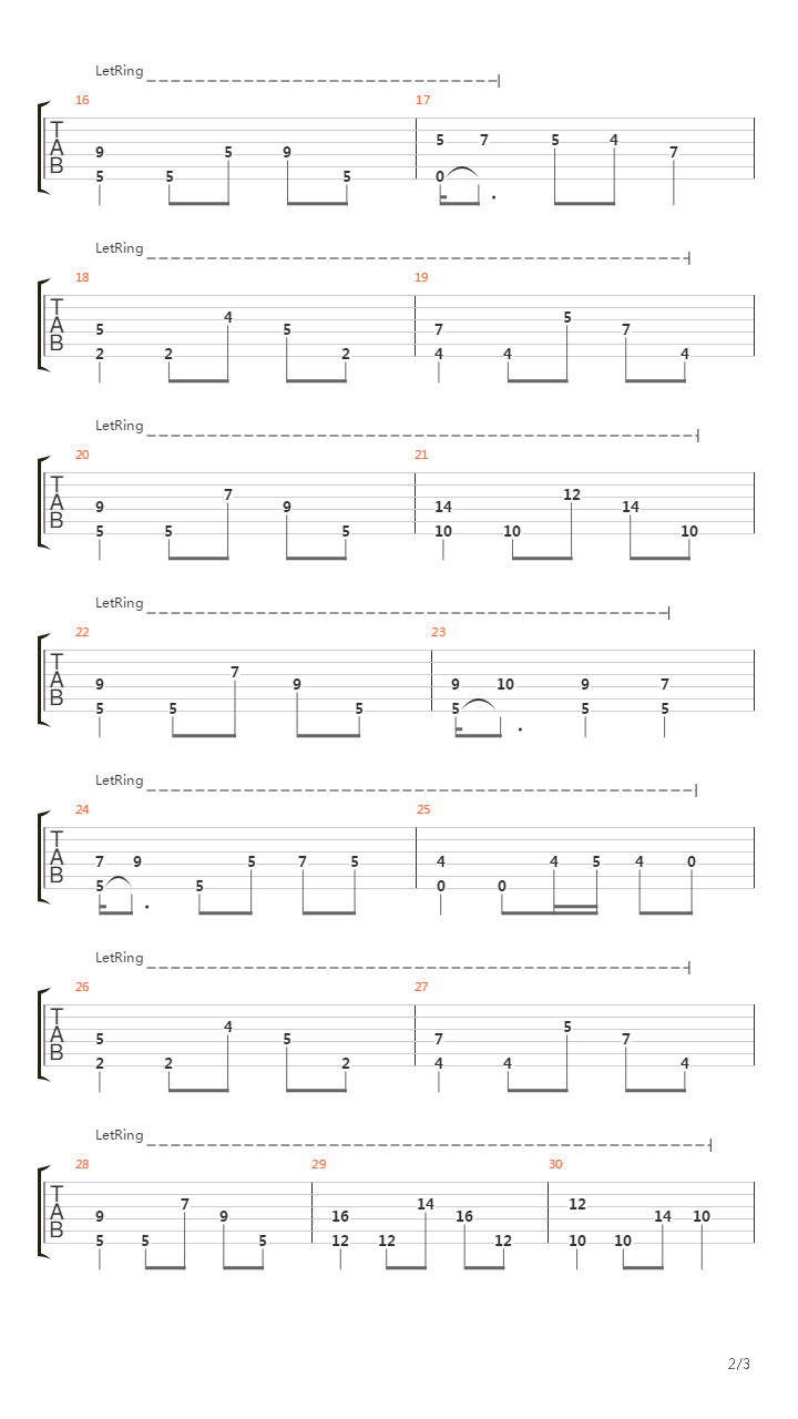 Solace吉他谱