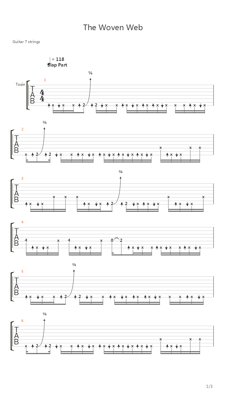 The Woven Web吉他谱
