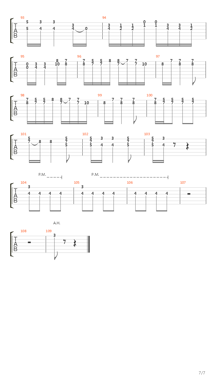 Vltava - Die Moldau吉他谱