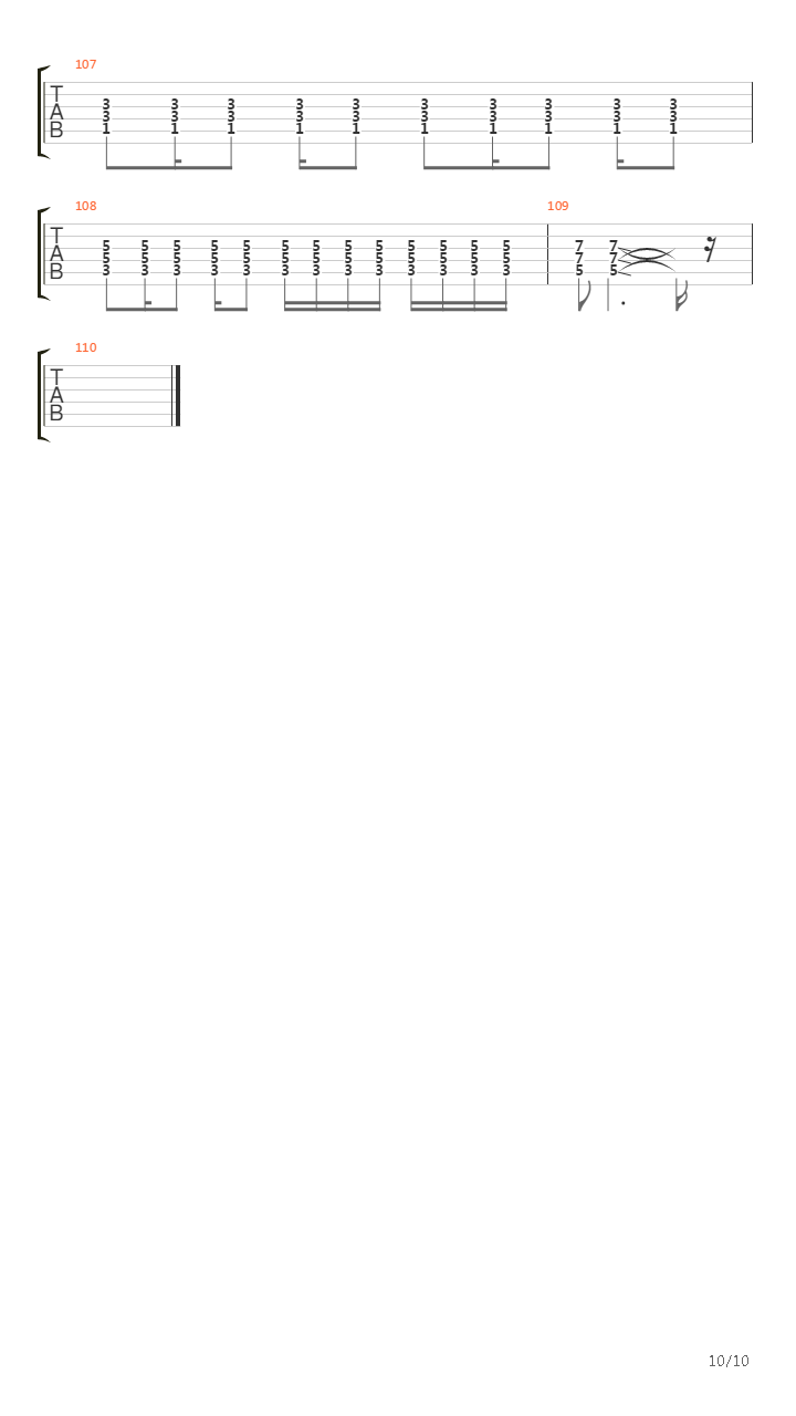 Fires吉他谱