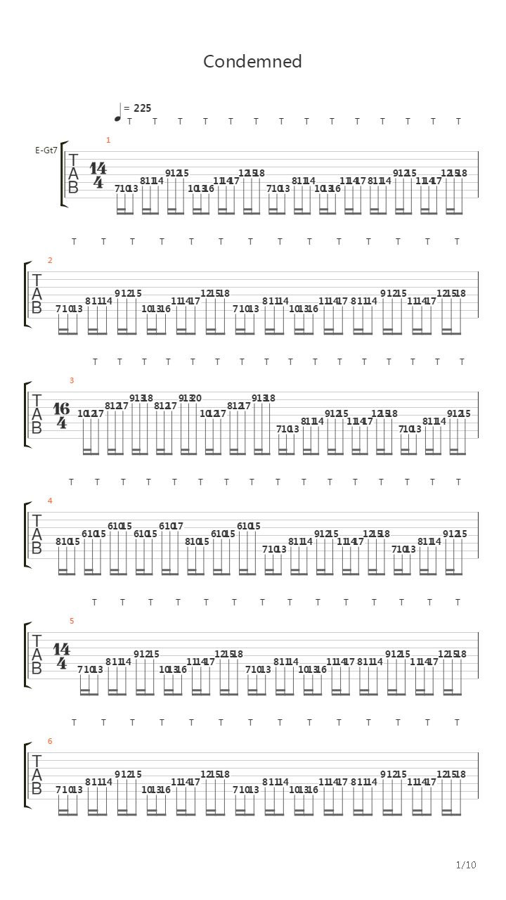 Condemned吉他谱