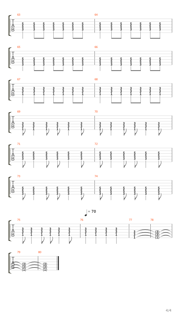 Cynical吉他谱