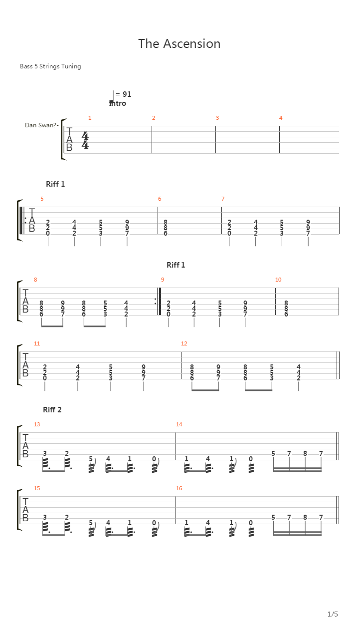 The Ascension吉他谱