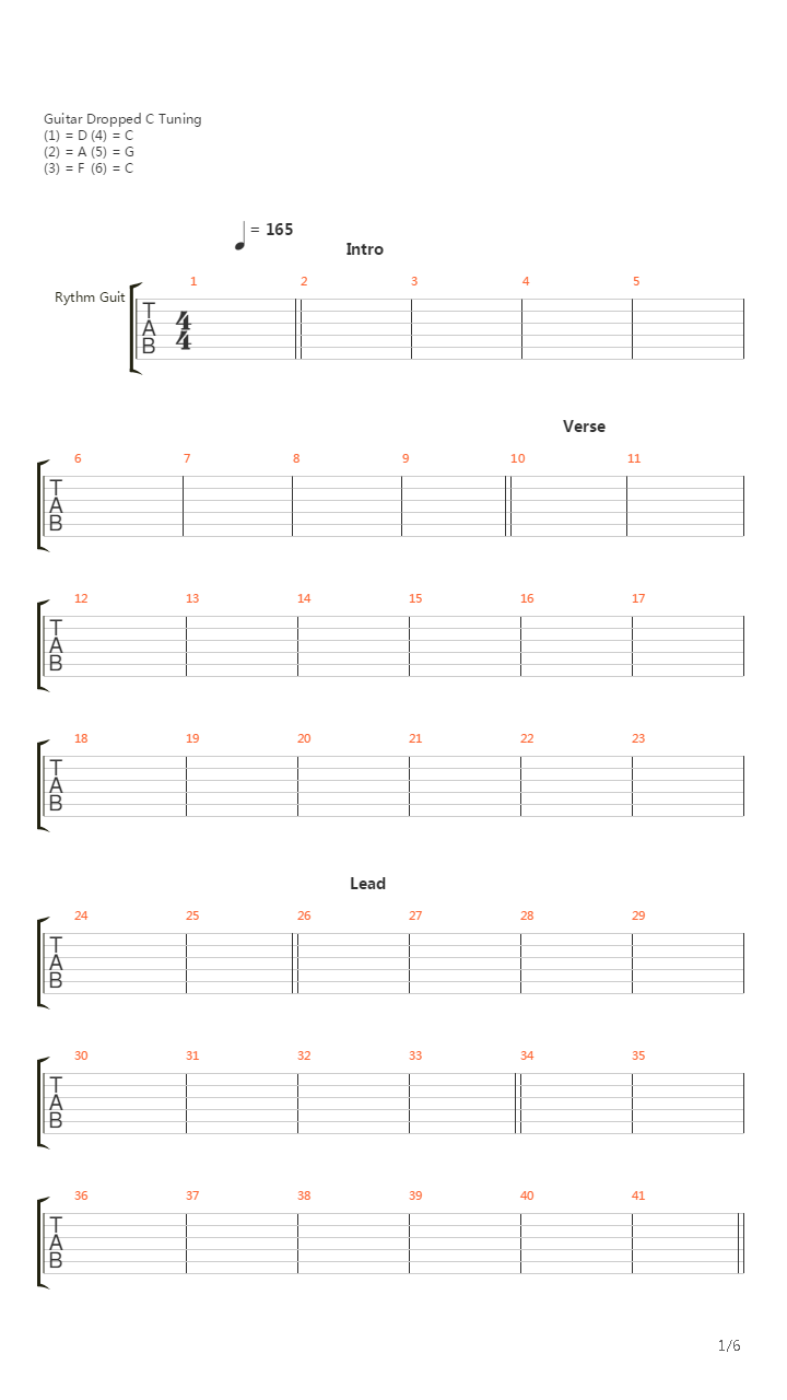 And The Snakes Start To Sing吉他谱