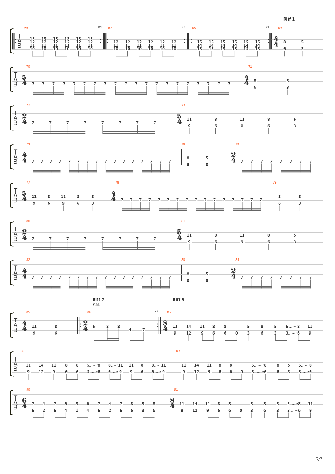 Centuries Of Torment吉他谱