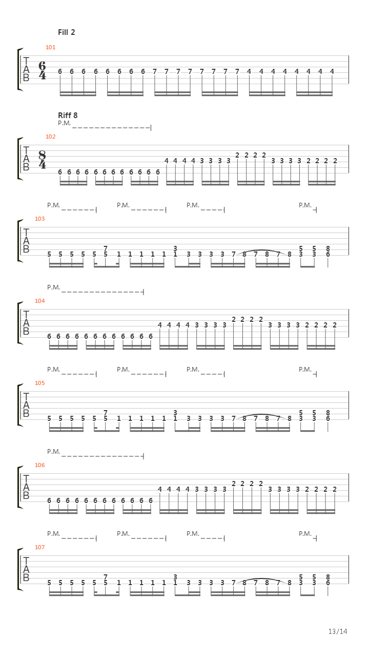 Drowning In Viscera吉他谱