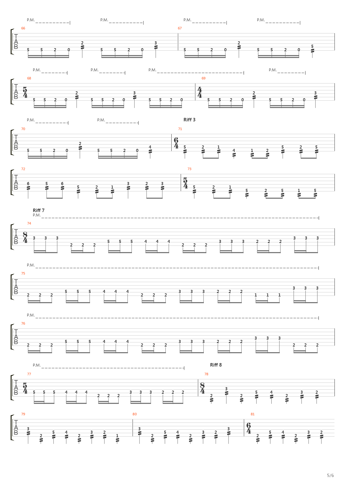 Systematic Elimination吉他谱