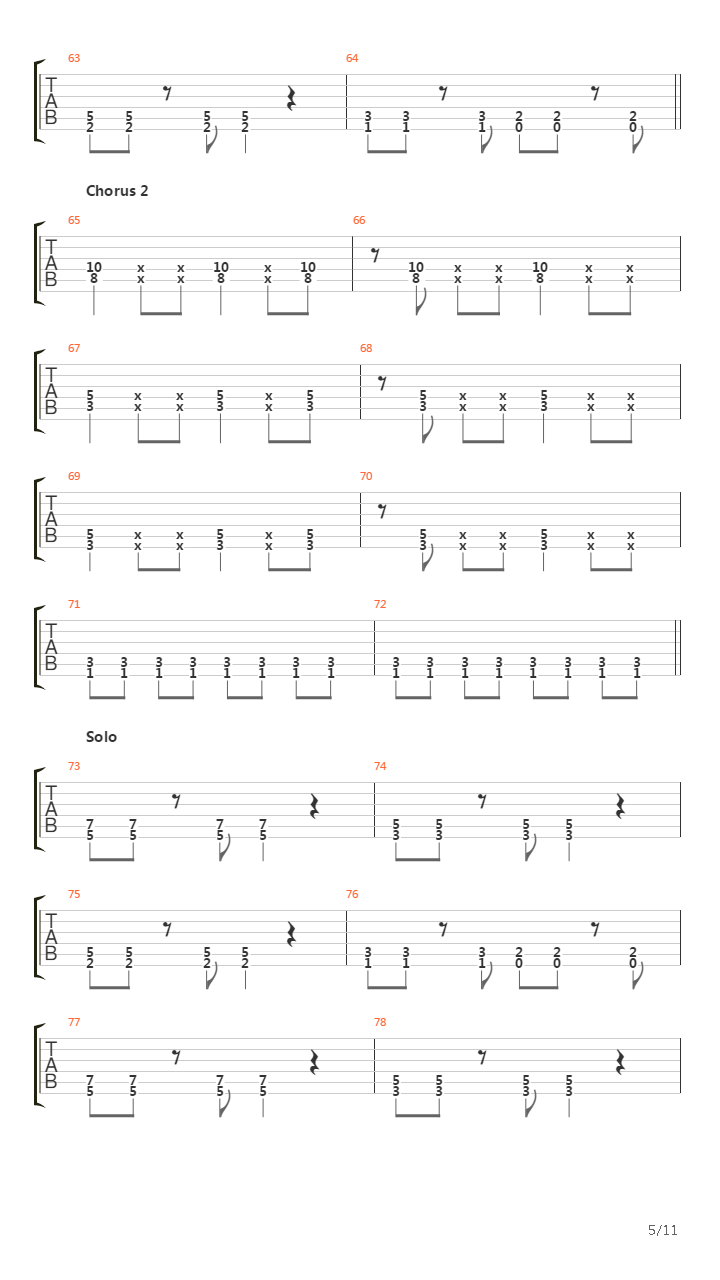 25 Or 6 To 4吉他谱