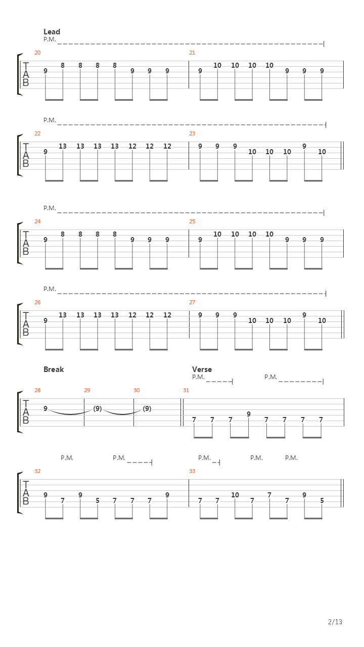 The Science Of Noise吉他谱