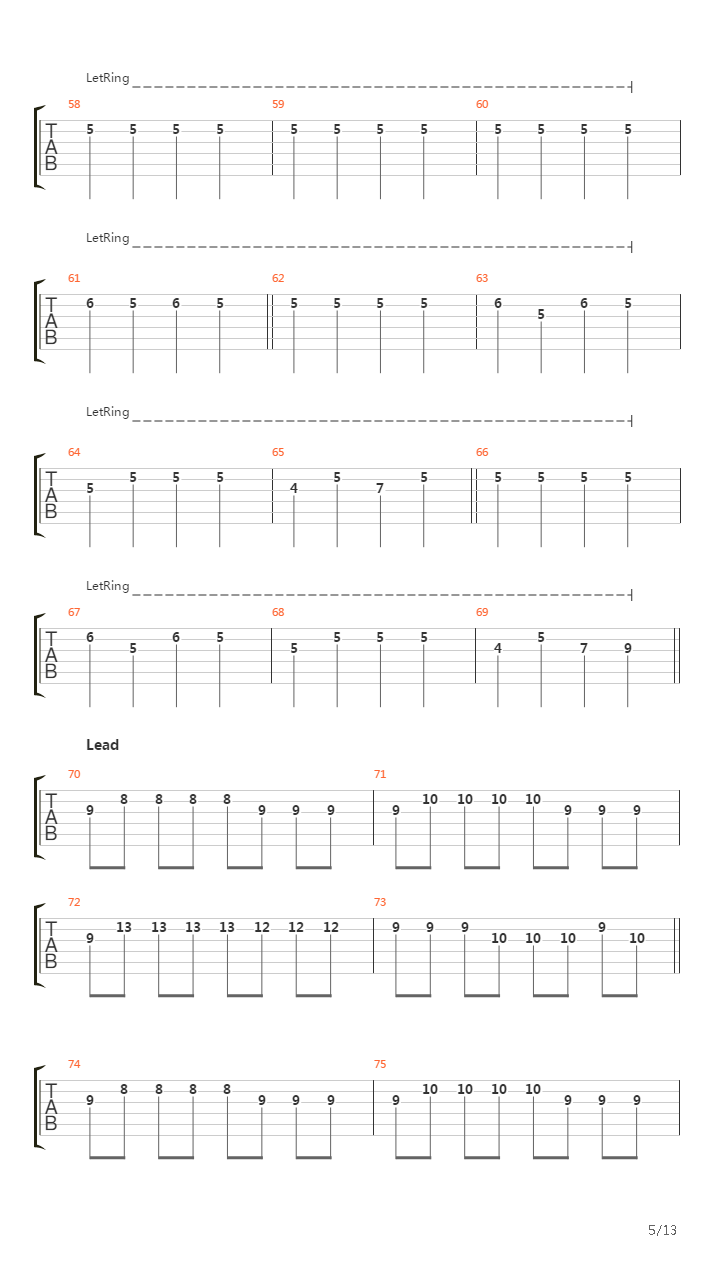 The Science Of Noise吉他谱