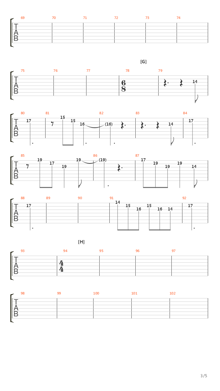 涛声(Tousei)吉他谱