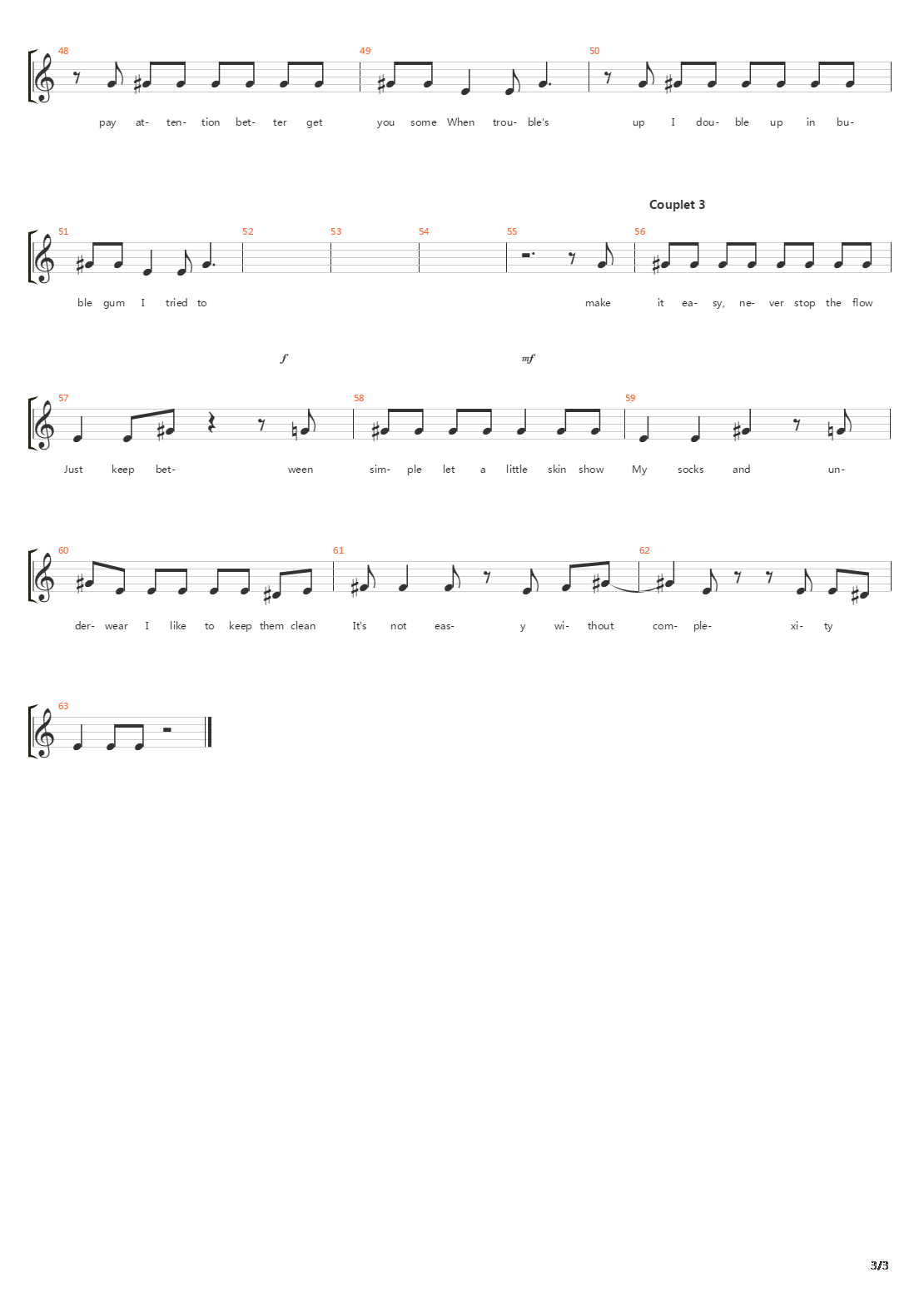 Complexity吉他谱