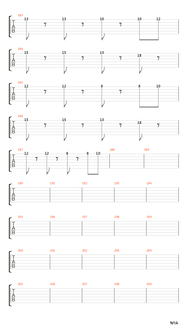 Krebskolonie吉他谱