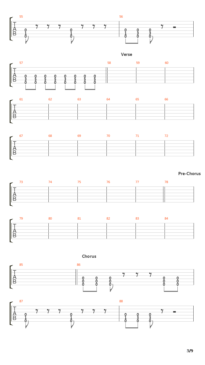 Hypothetical吉他谱