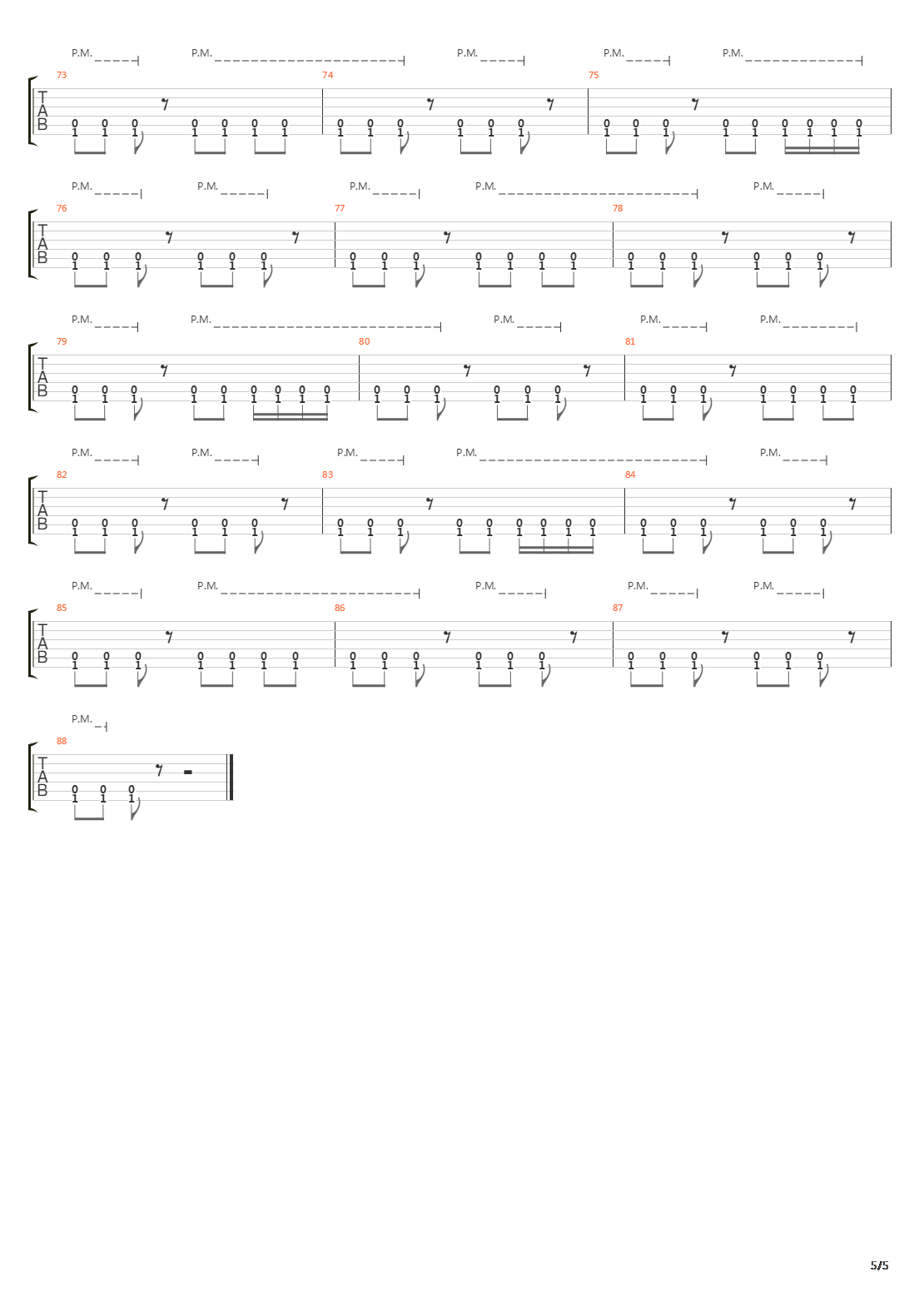 The Hang Up吉他谱