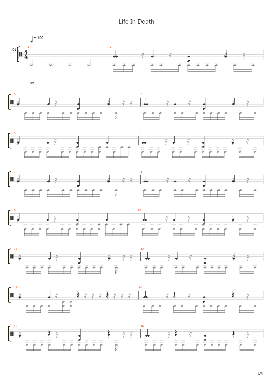 Life In Death吉他谱