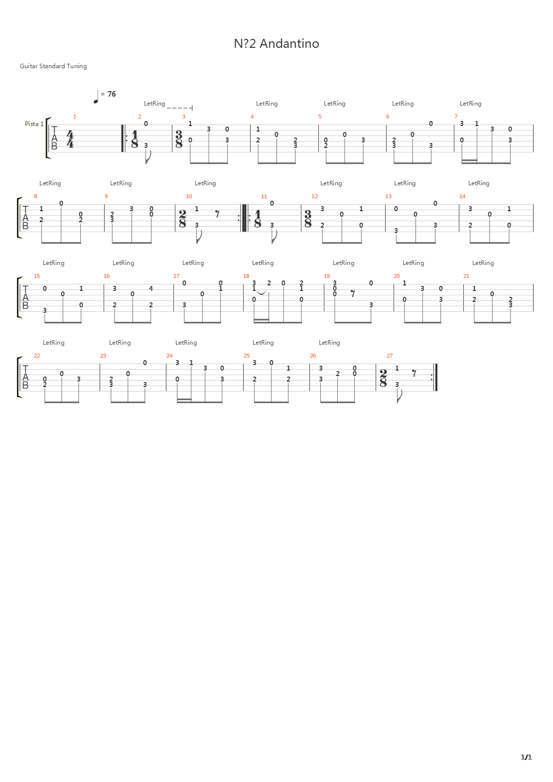 Op 35 No 2 In C吉他谱