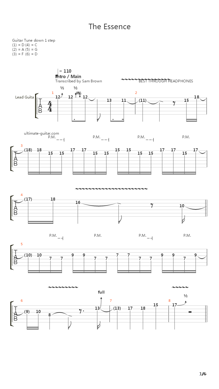 The Essence吉他谱