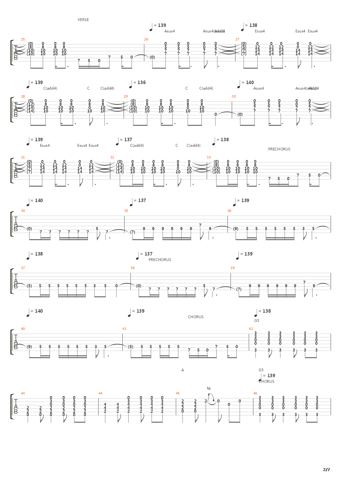 Rope吉他谱