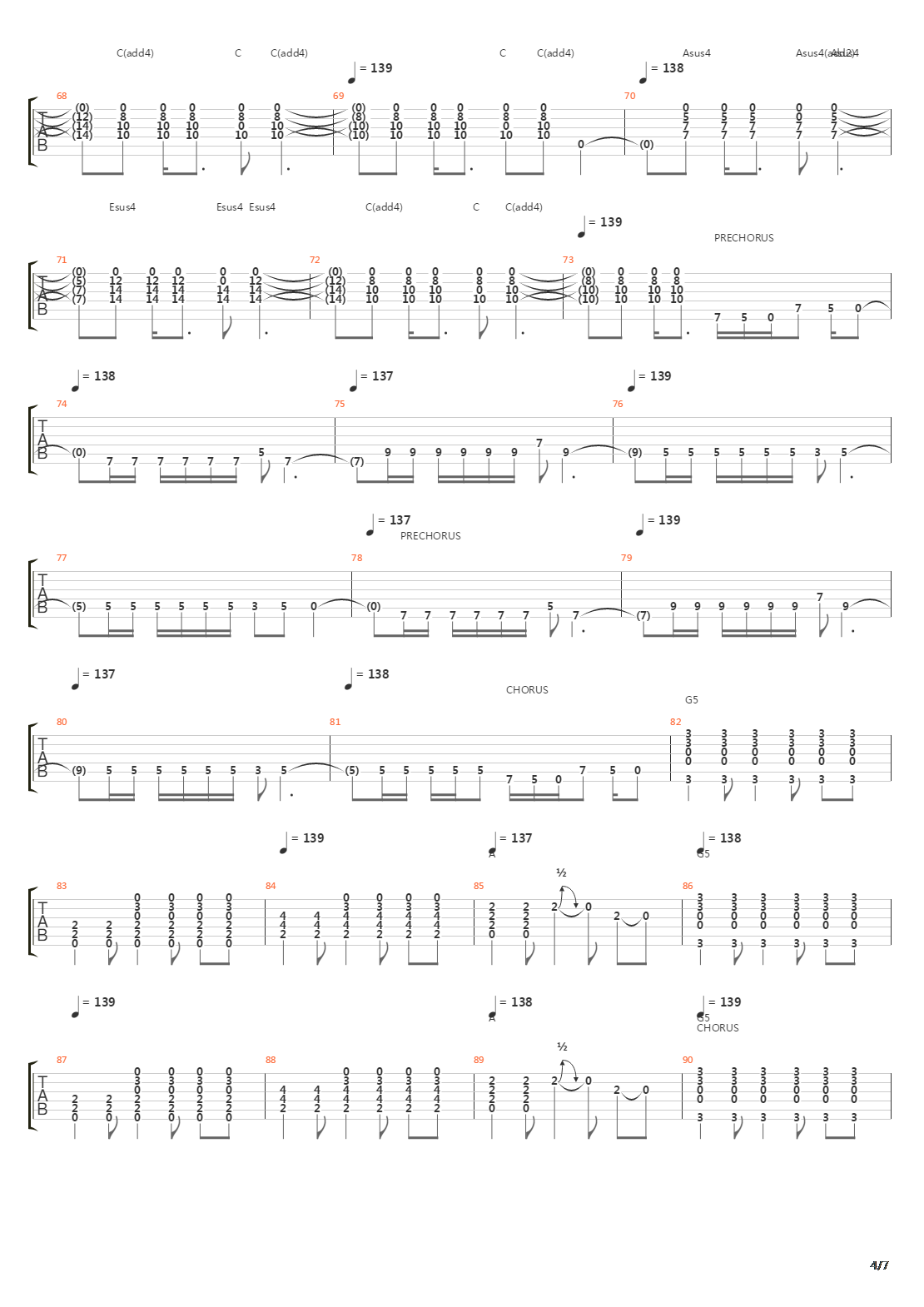 Rope吉他谱