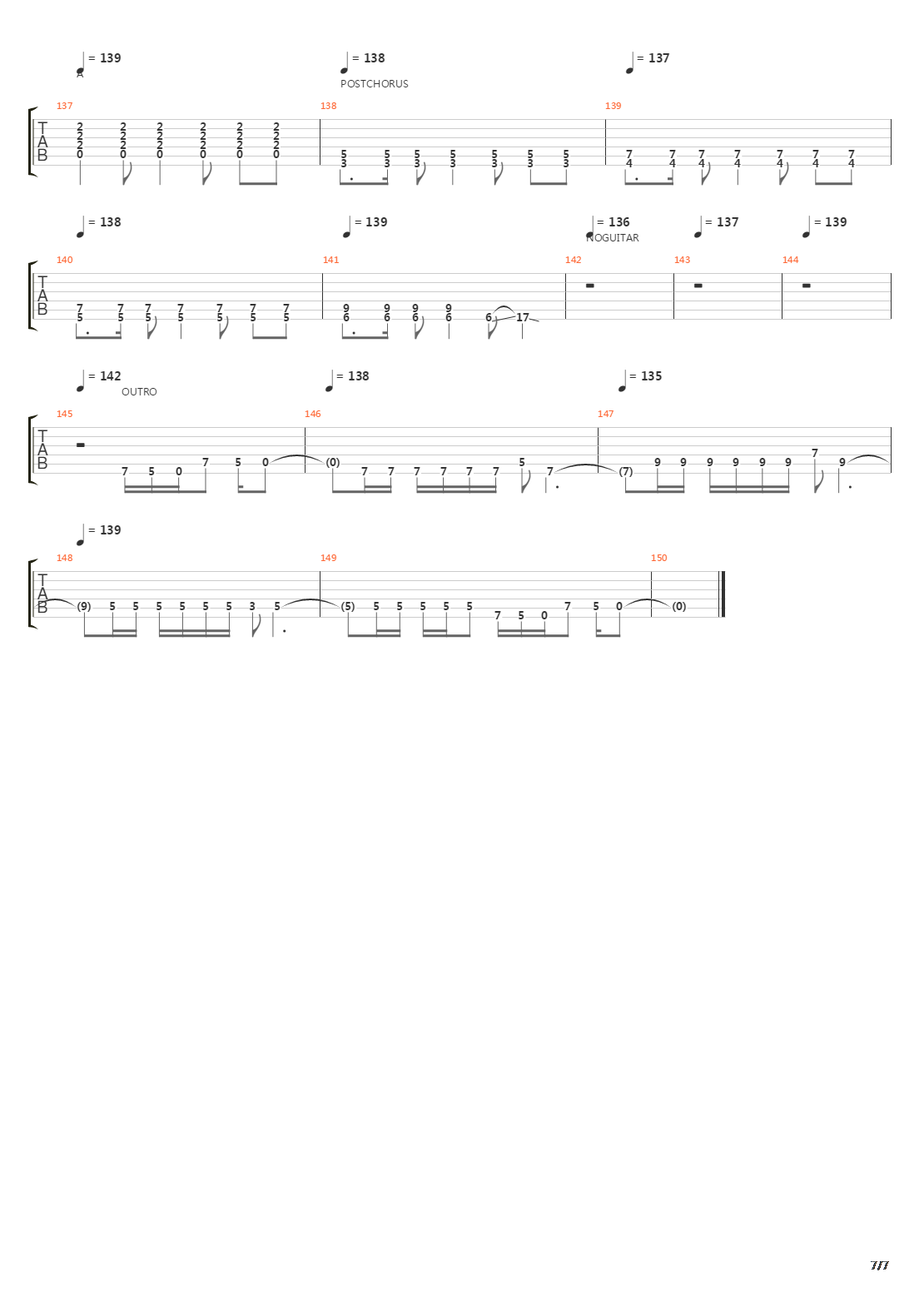 Rope吉他谱