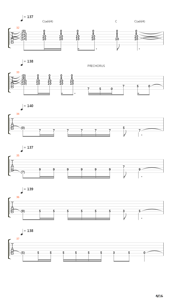 Rope吉他谱