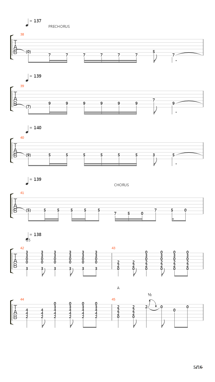 Rope吉他谱