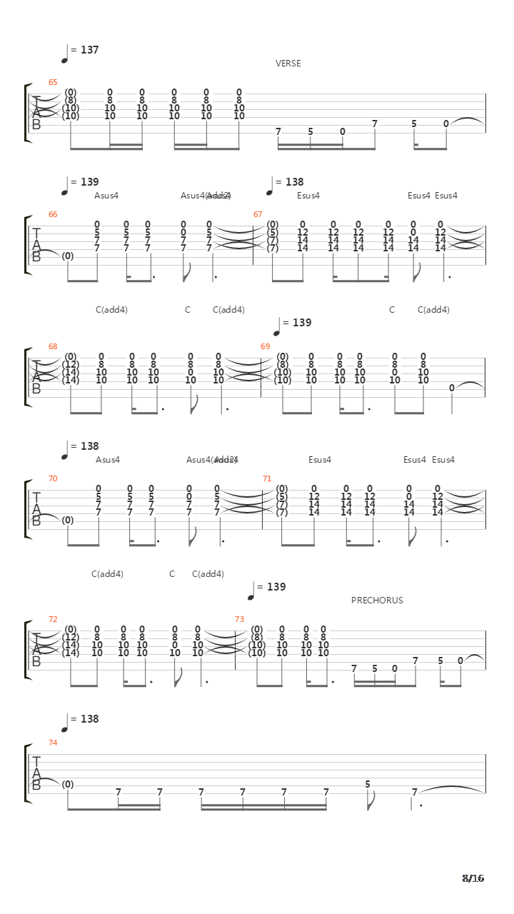 Rope吉他谱