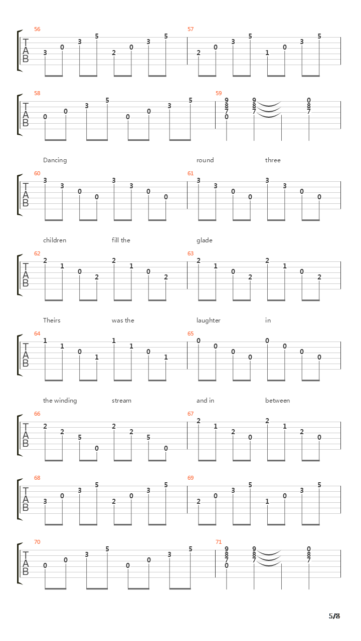 Harlequin吉他谱