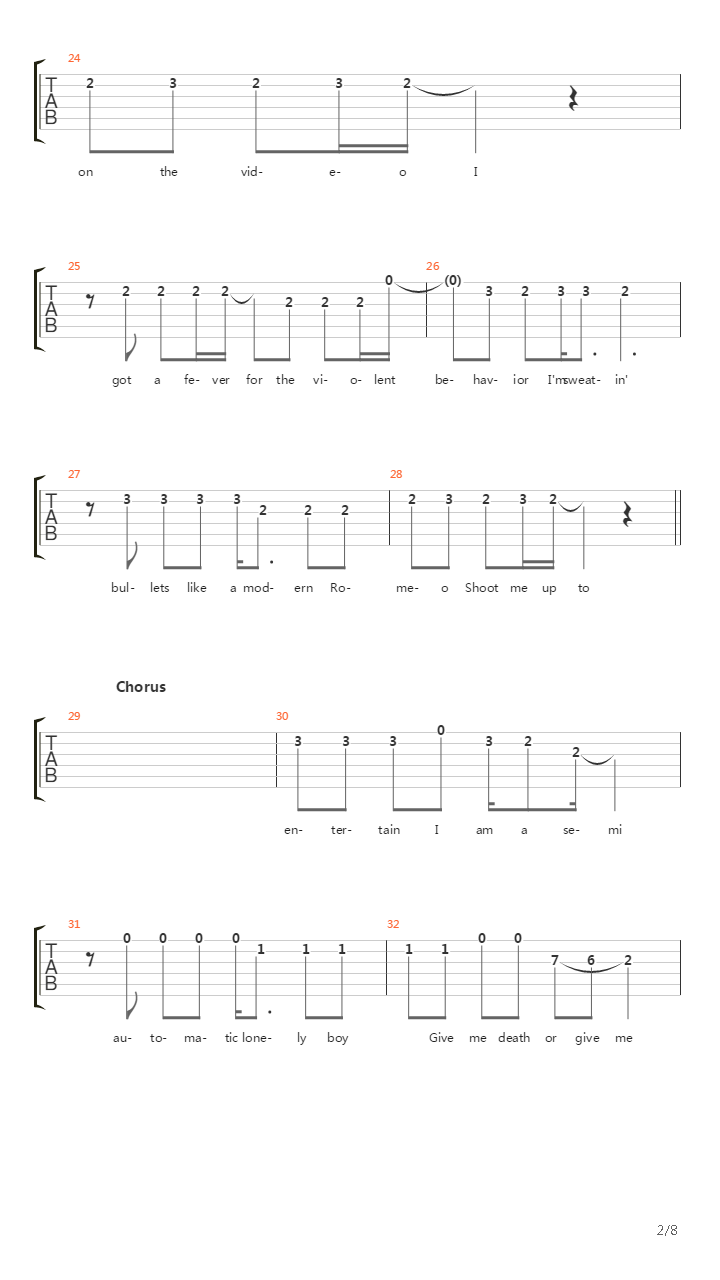 Bang Bang吉他谱