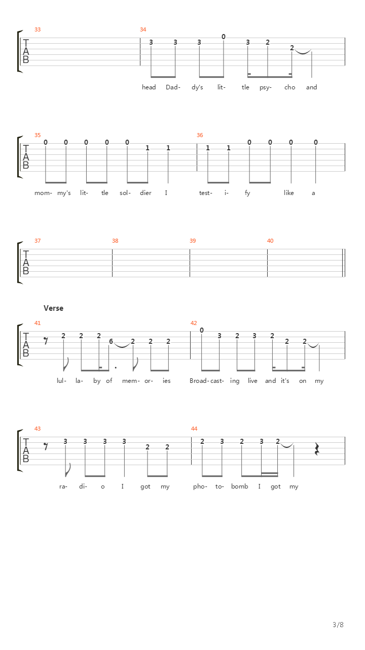 Bang Bang吉他谱