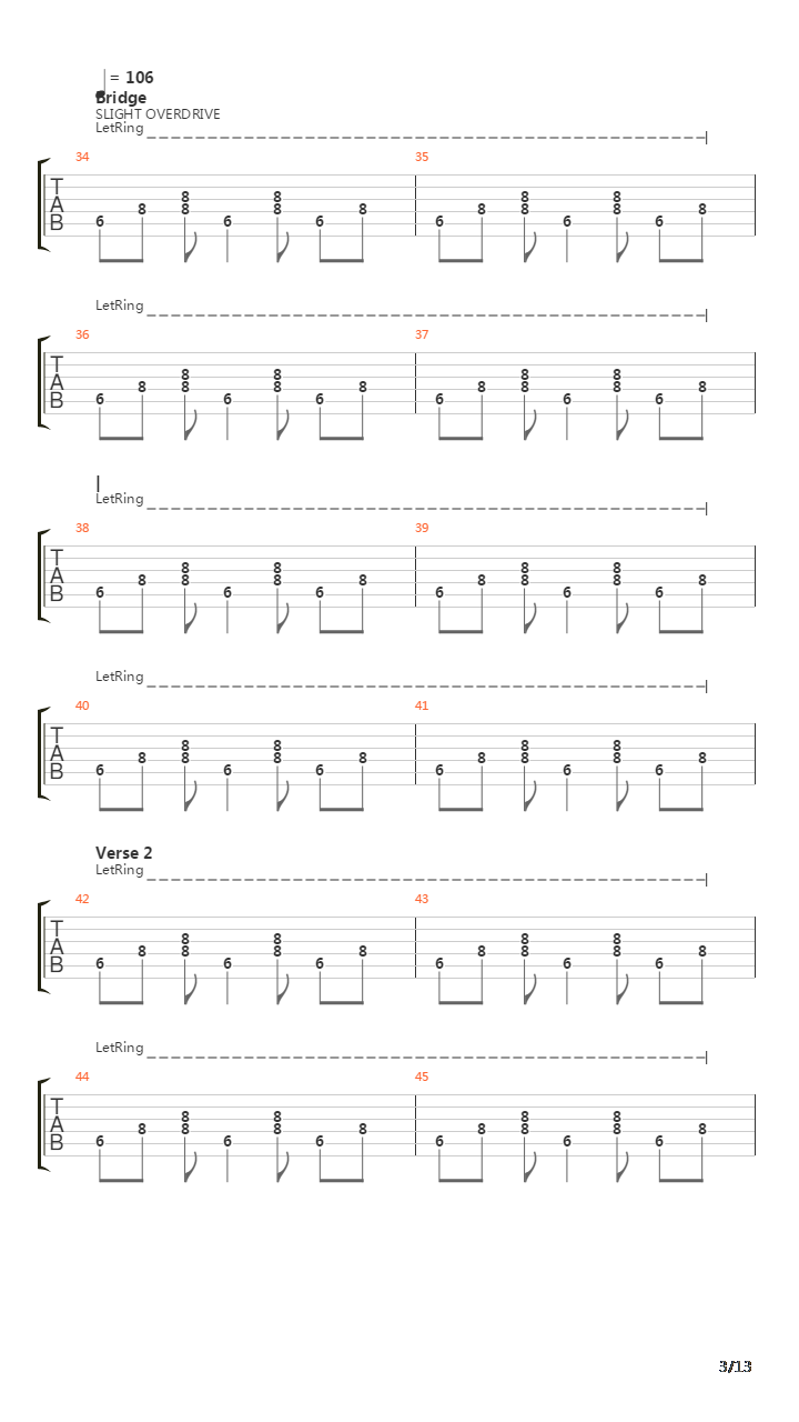 1000 Shards吉他谱