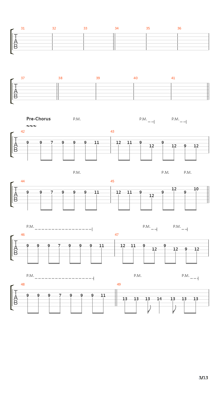 Deadfall吉他谱