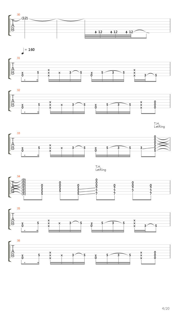 Mission吉他谱