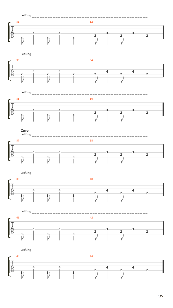 Vida De Perros吉他谱