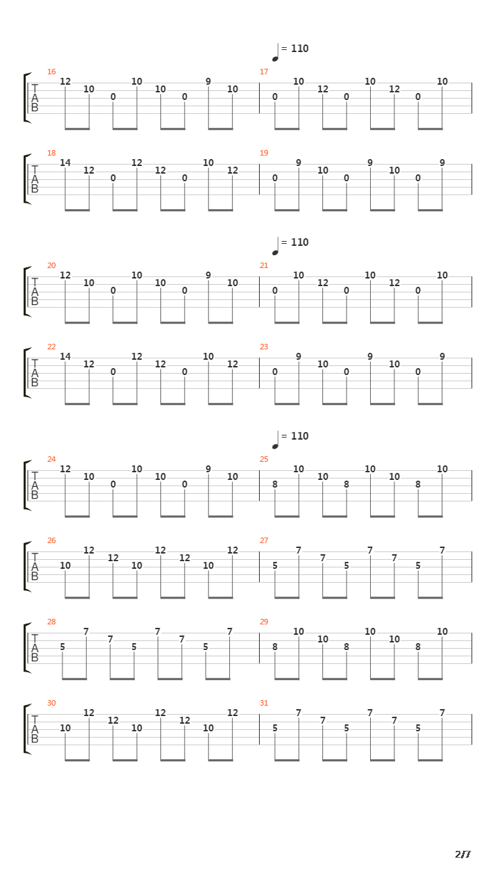 Bass & Guitar Doodle in Paris吉他谱