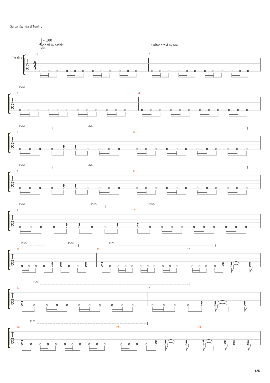 Hardwired吉他谱