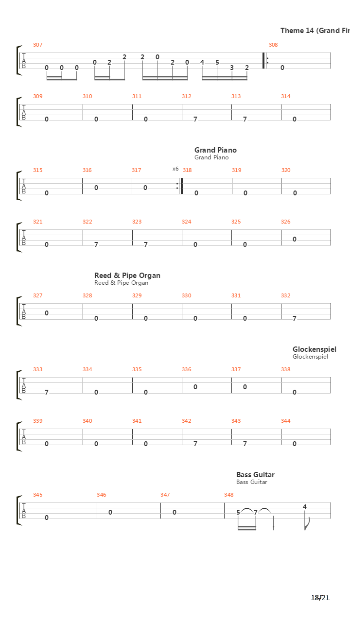Tubular Bells Part 1吉他谱