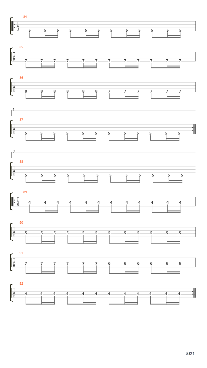 Tubular Bells Part 1吉他谱
