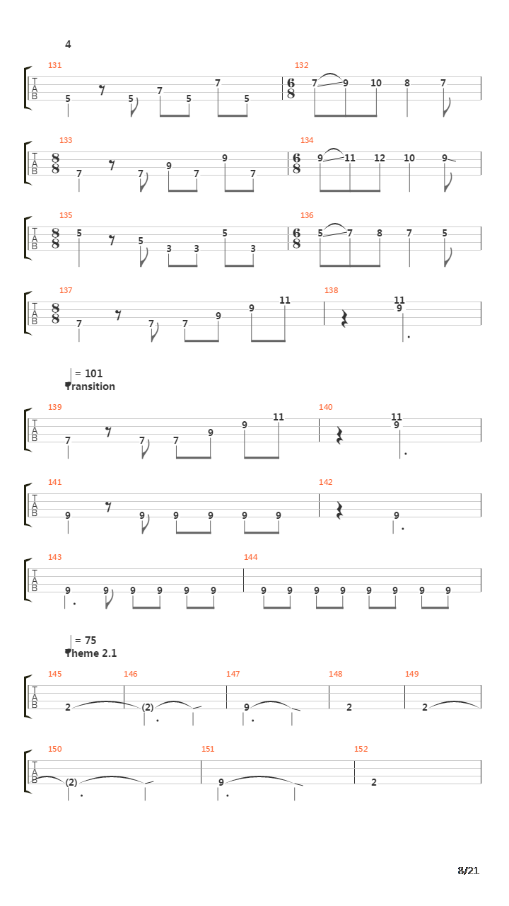 Tubular Bells Part 1吉他谱