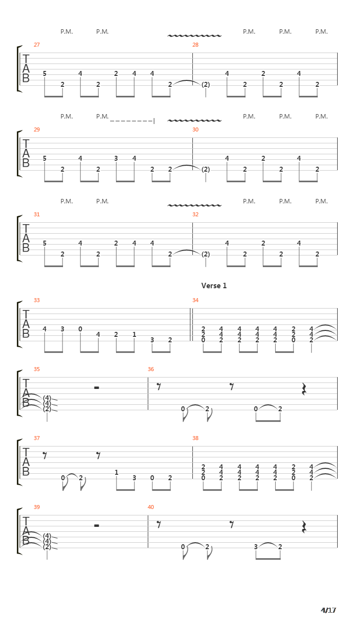 Tempests Of Sorrow吉他谱