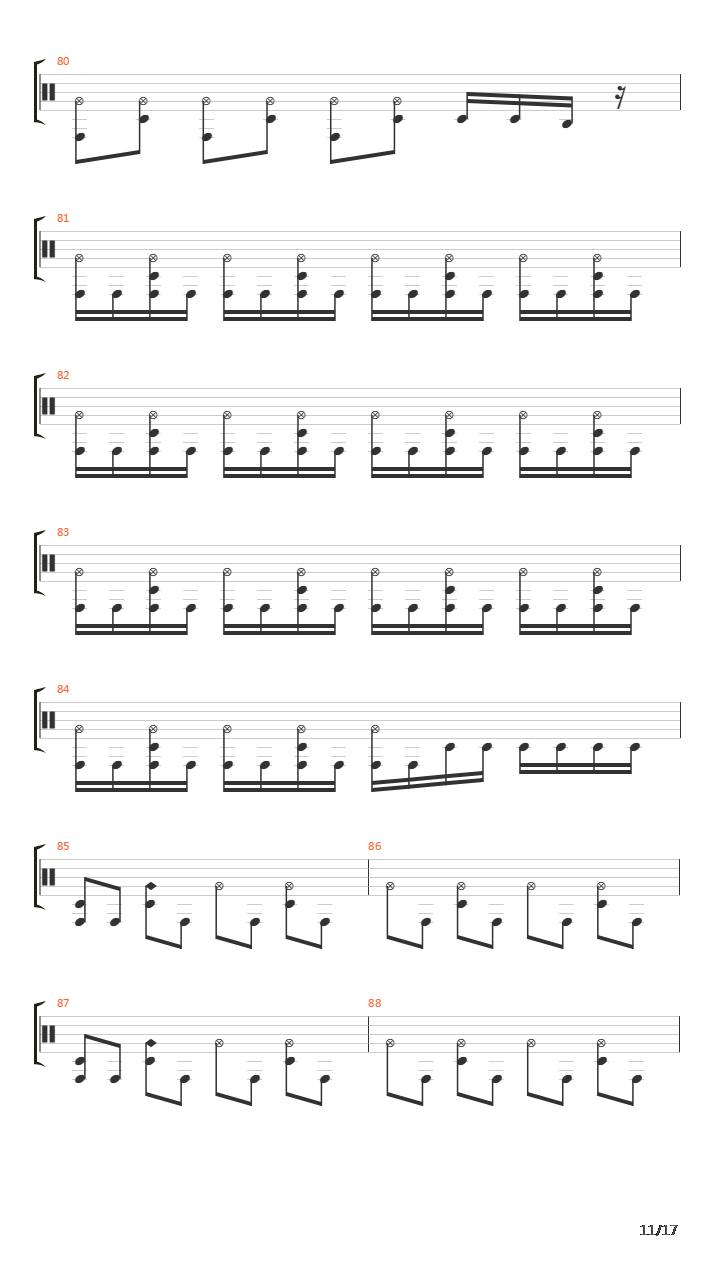 Farewell Song(离歌)吉他谱