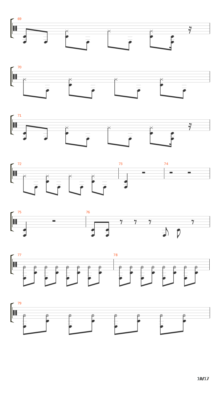 Farewell Song(离歌)吉他谱