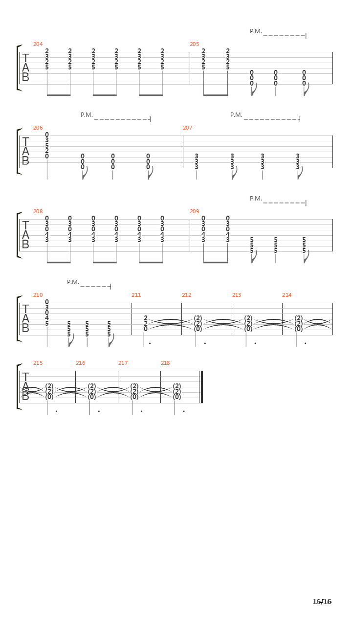 The Lichtenberg吉他谱