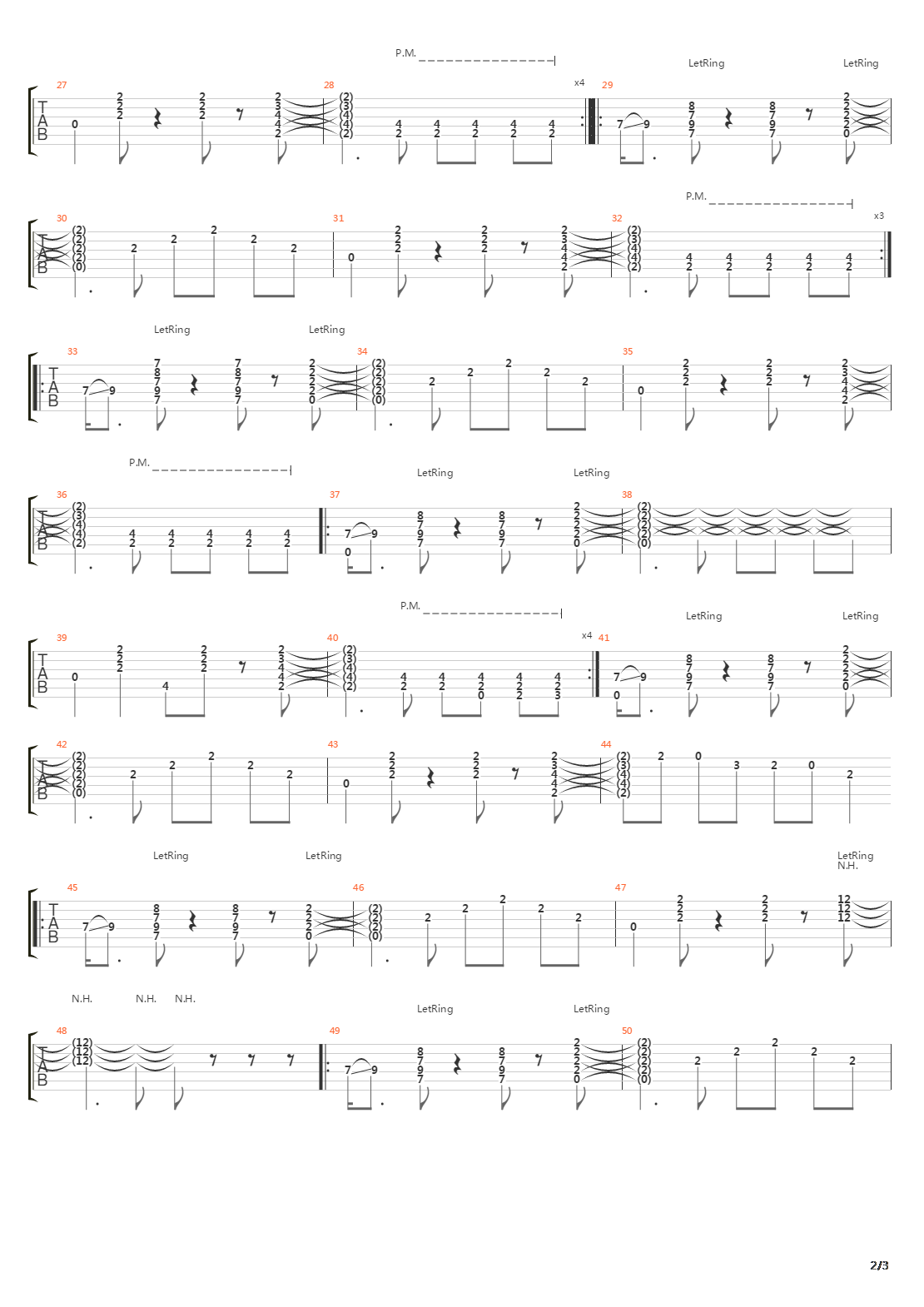 Up On The Downside吉他谱