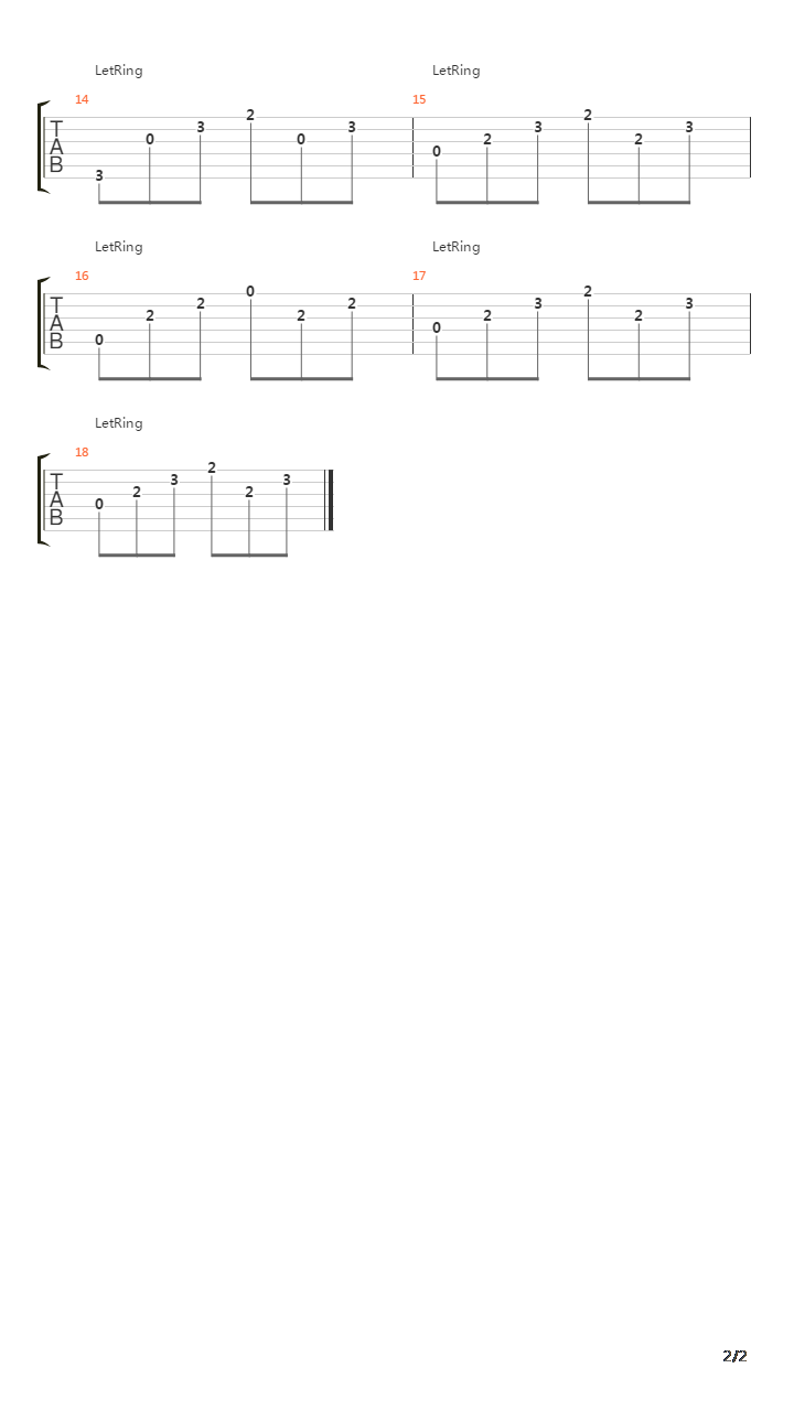 Orda Du Gav Meg吉他谱