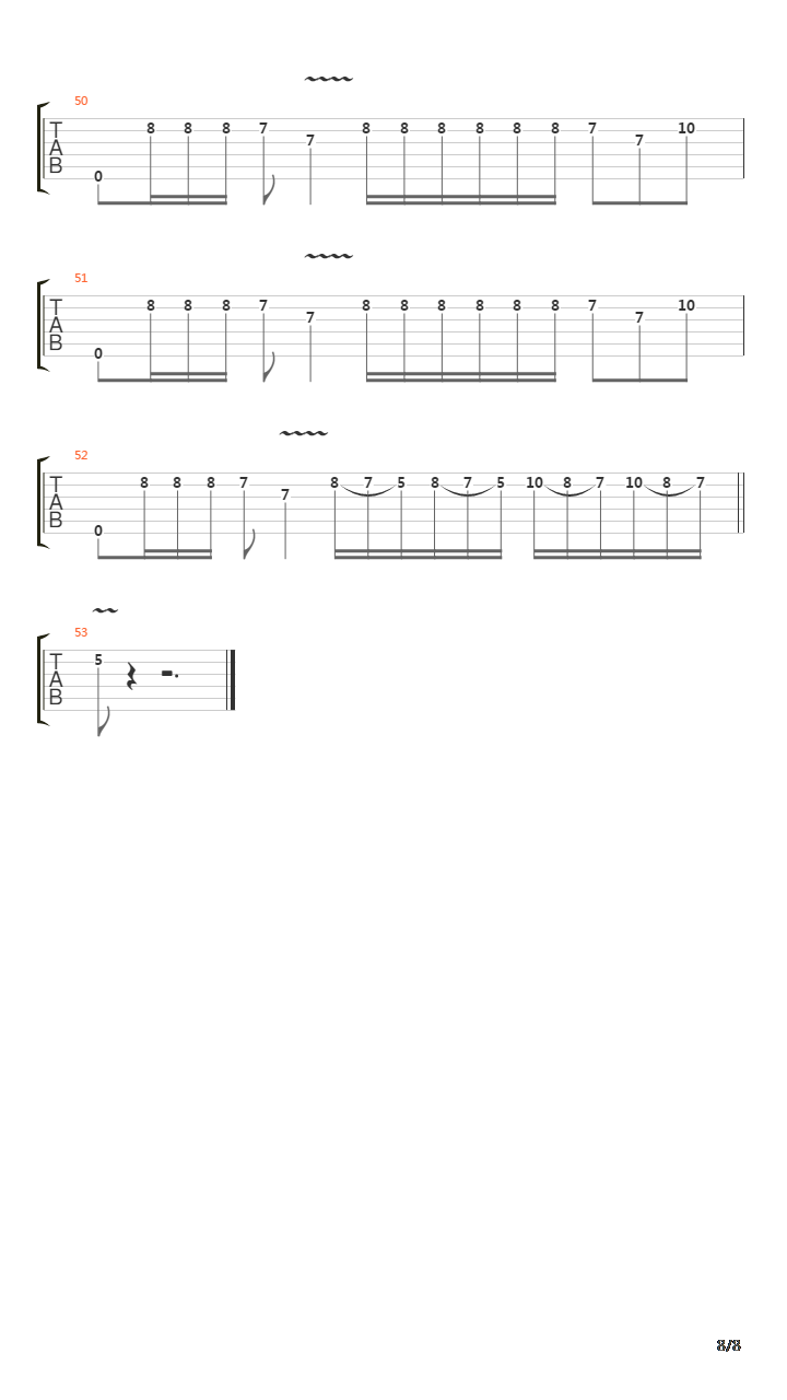 Die By The Blade吉他谱