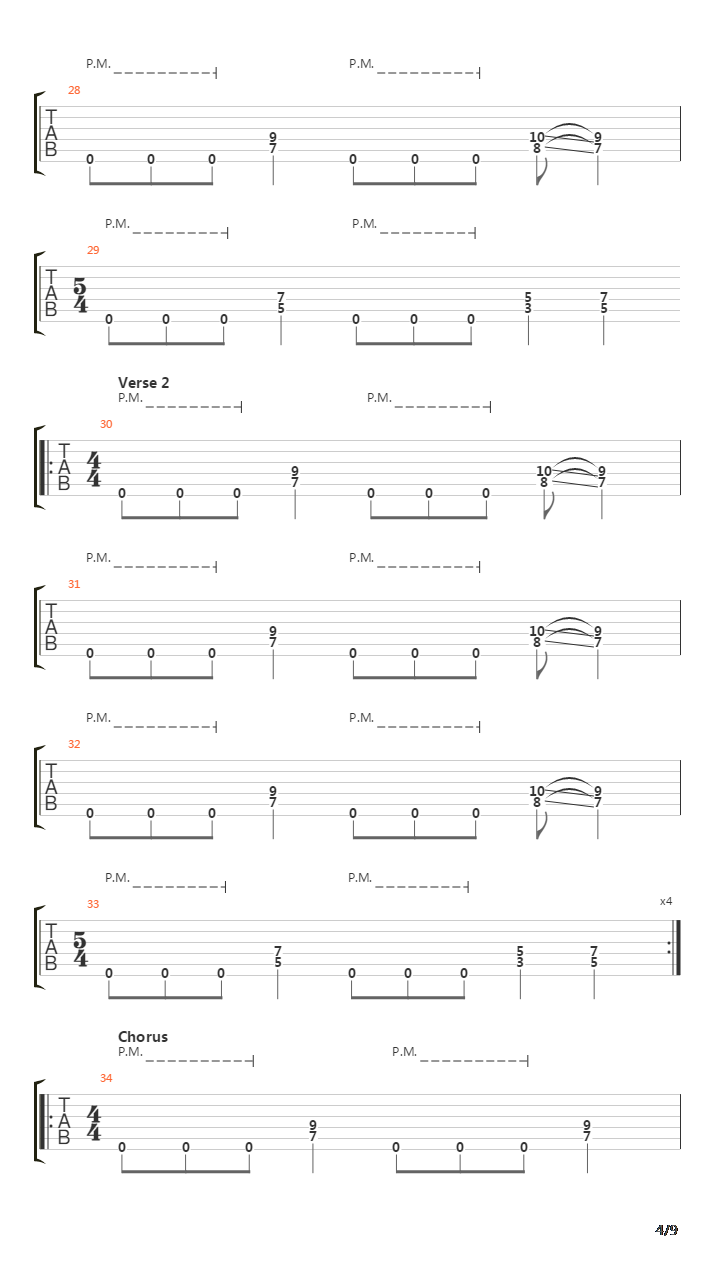 The Axeman吉他谱